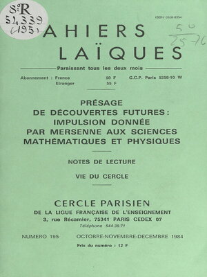 cover image of Présage de découvertes futures